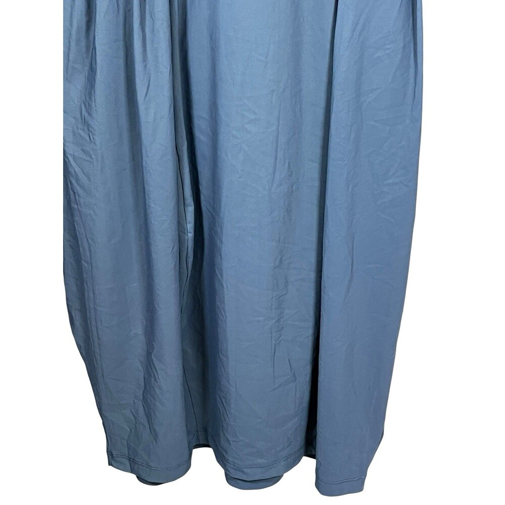 Porto SF Pleated Belted Midi Dress Lagenlook Jersey Size 2 Travel Stretch USA - Picture 4 of 13